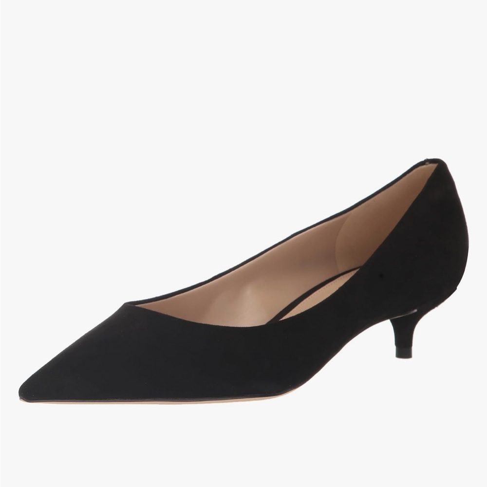 SAM EDELMAN Franci Black Kitten Heel Pumps 5.5